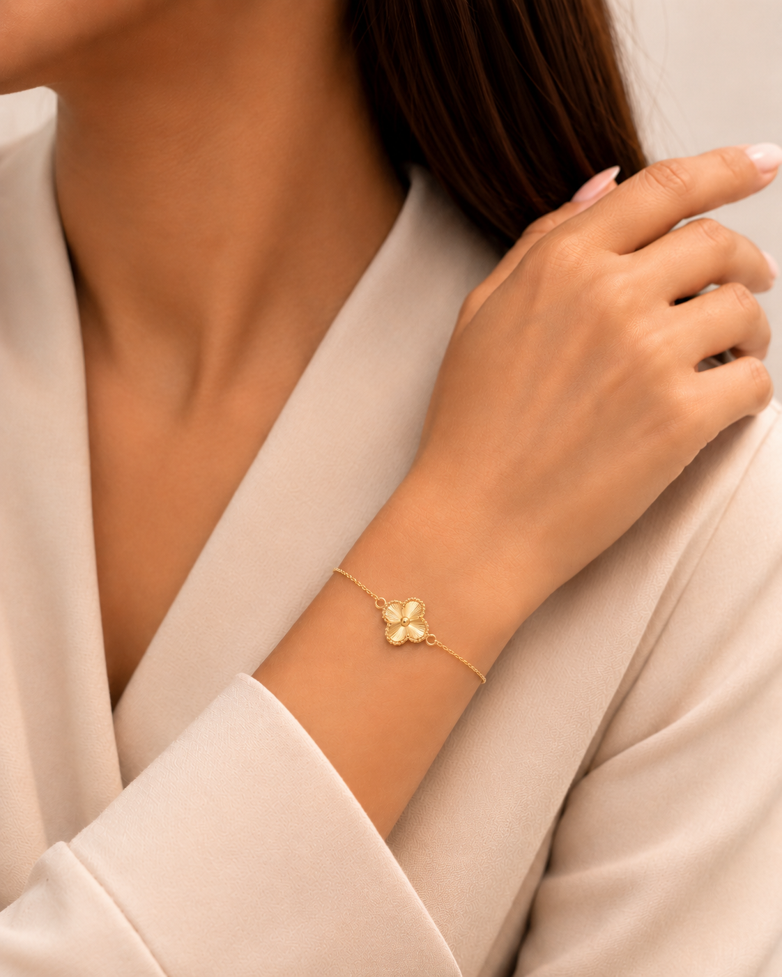 Gold Clover Bracelet