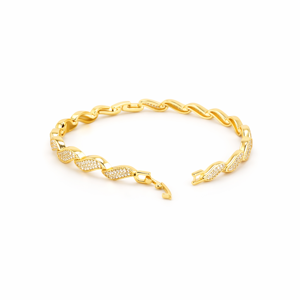 Twisted Luxe Crystal Bracelet