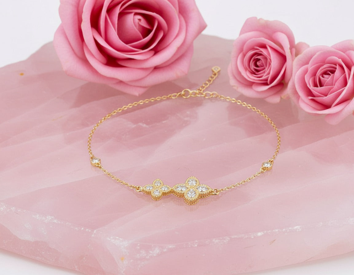 Valencia Triple Crystal Bracelet