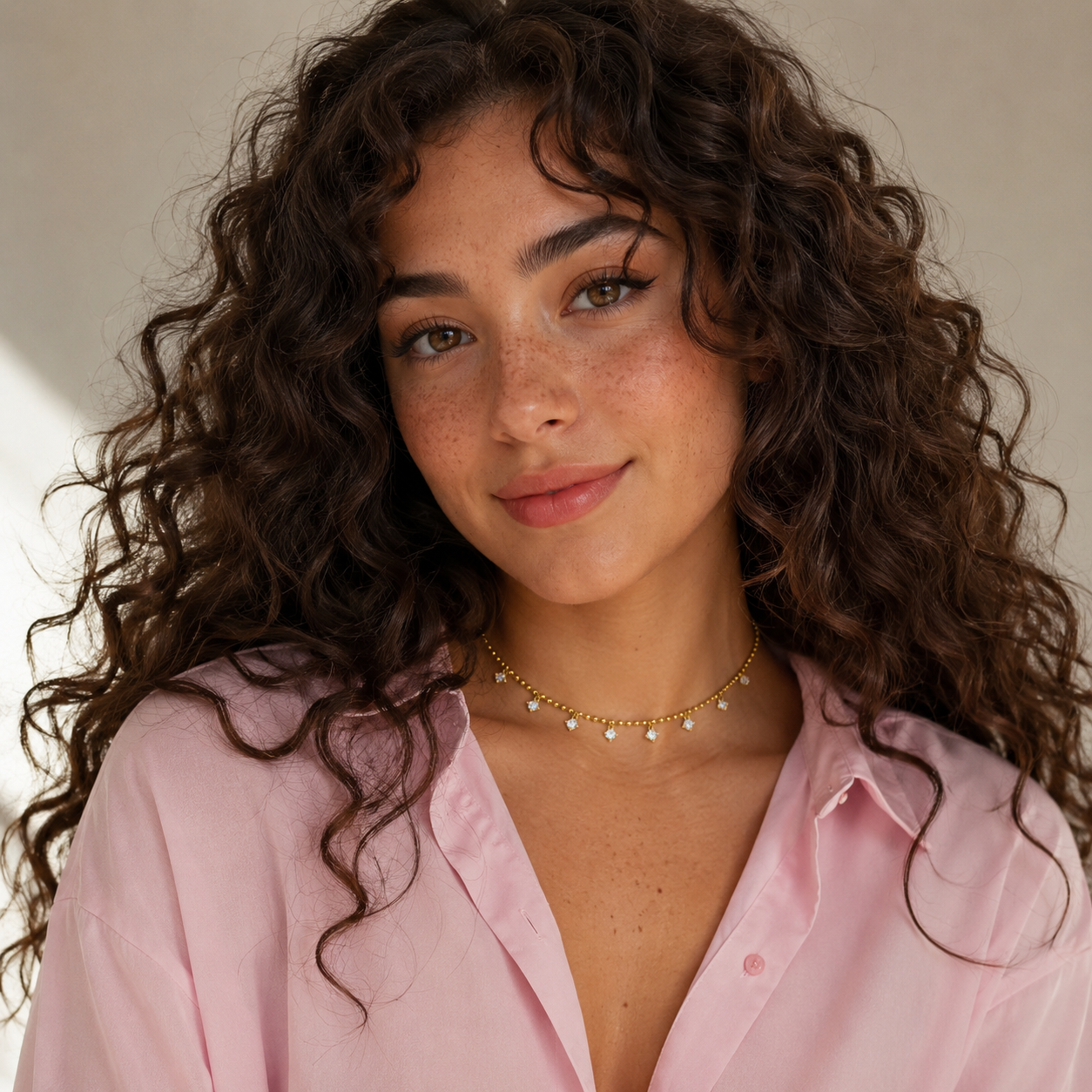 Dainty Crystal Drop Choker Necklace
