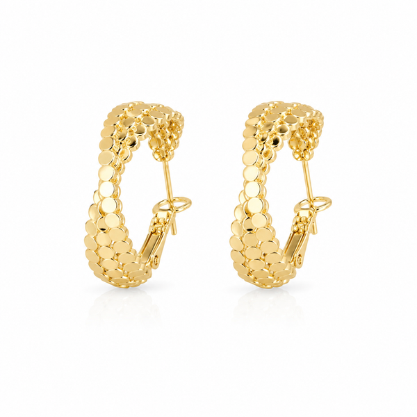 Golden Mosaic Hoops