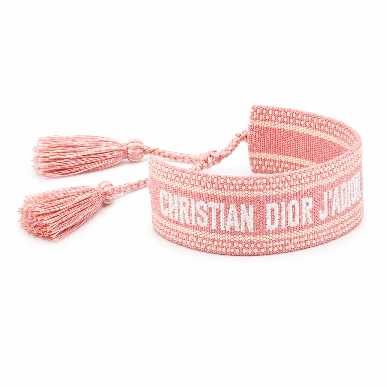 Blush Pink Woven Adjustable Bracelet