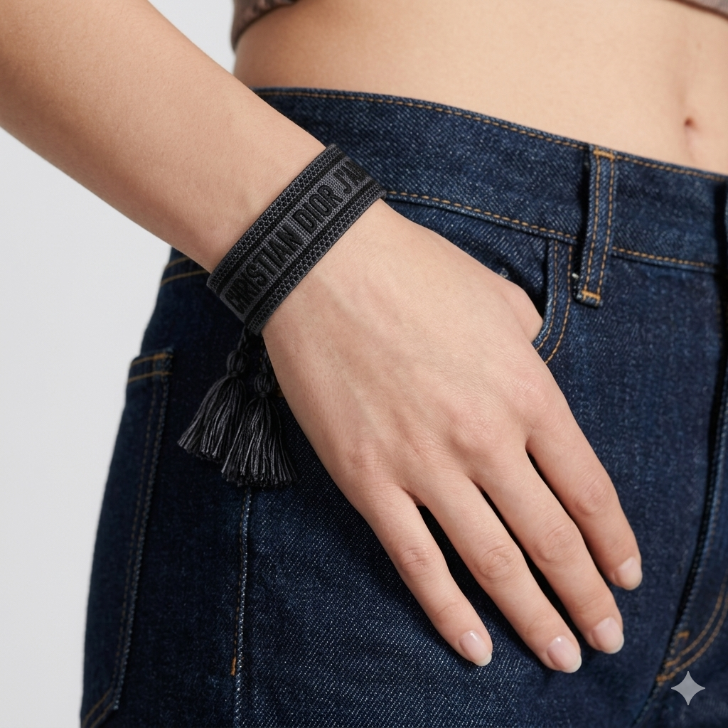 Midnight Black Adjustable Bracelet