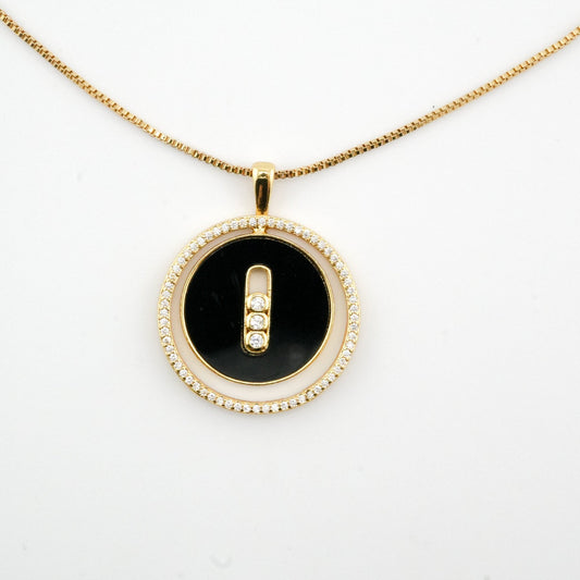 Midnight Radiance Medallion Necklace