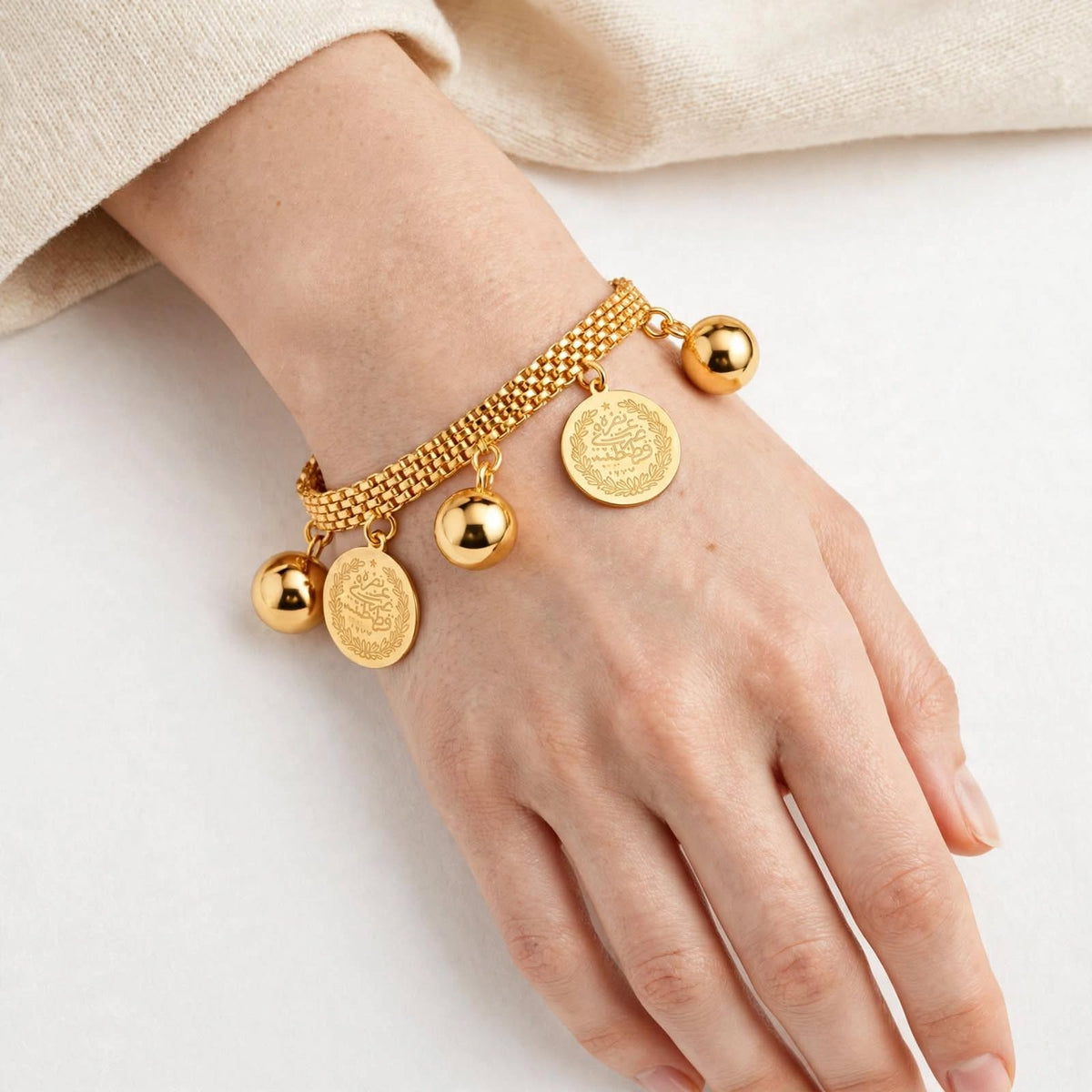 The Aurelia Coin Charm Bracelet