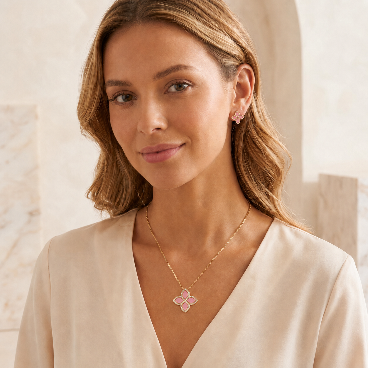 Blush Clover Jewelry Set
