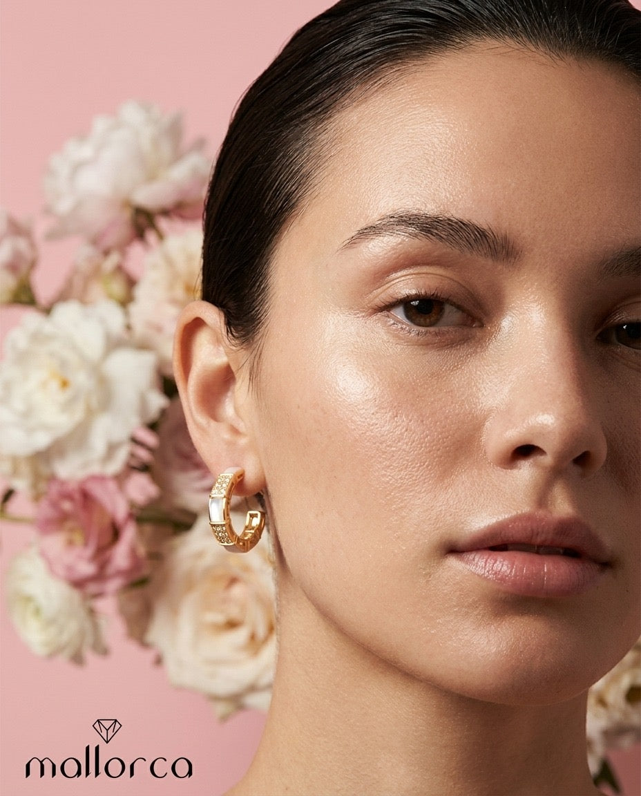 Crystal Pearl Drop Earrings