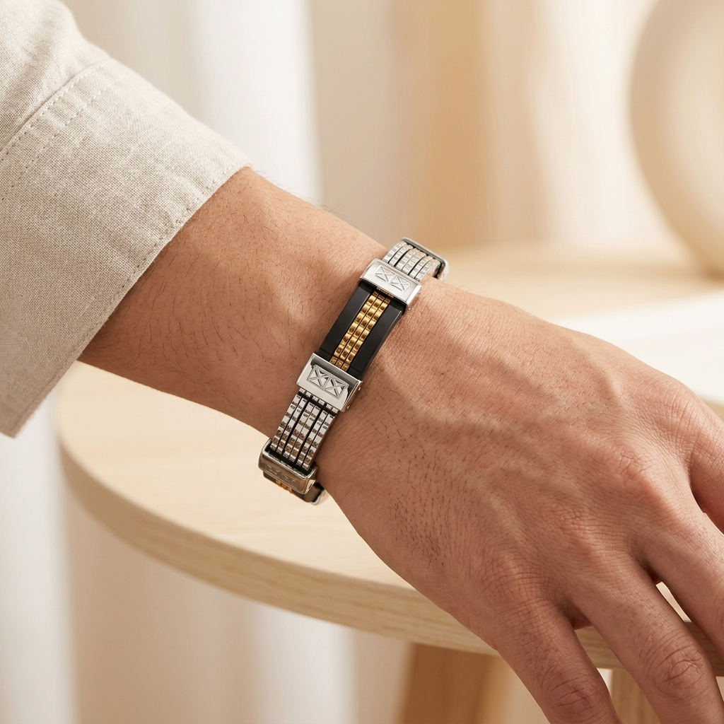 Regent Two-Tone Men’s Bracelet
