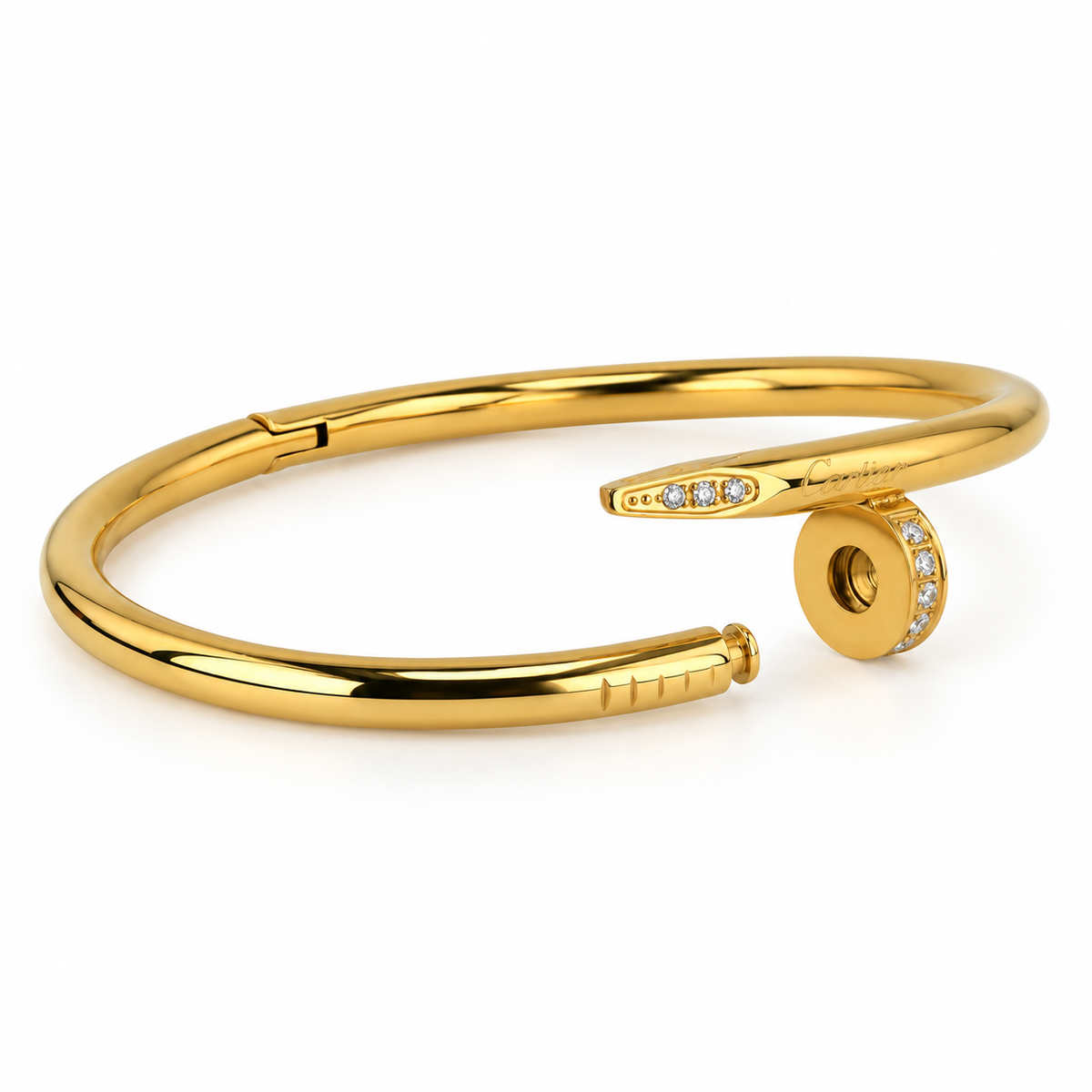Signature Edition Gold Zircon Nail Bangle
