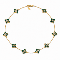 Emerald Clover Necklace