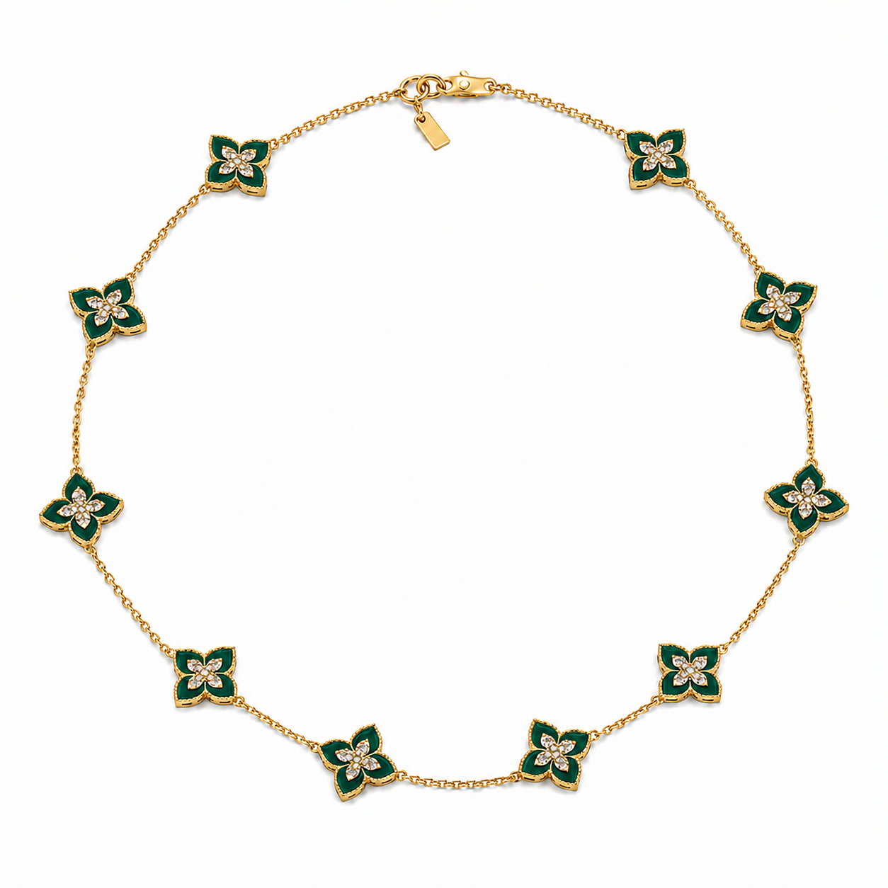 Emerald Clover Necklace