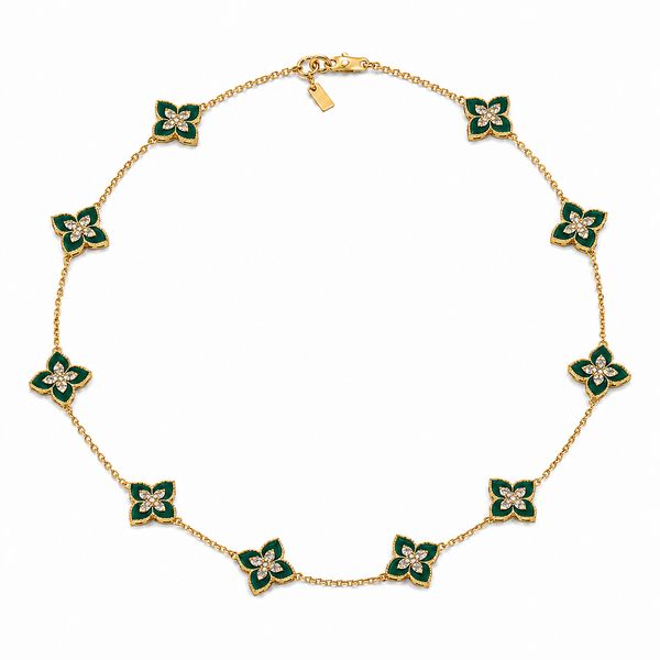 Emerald Clover Necklace