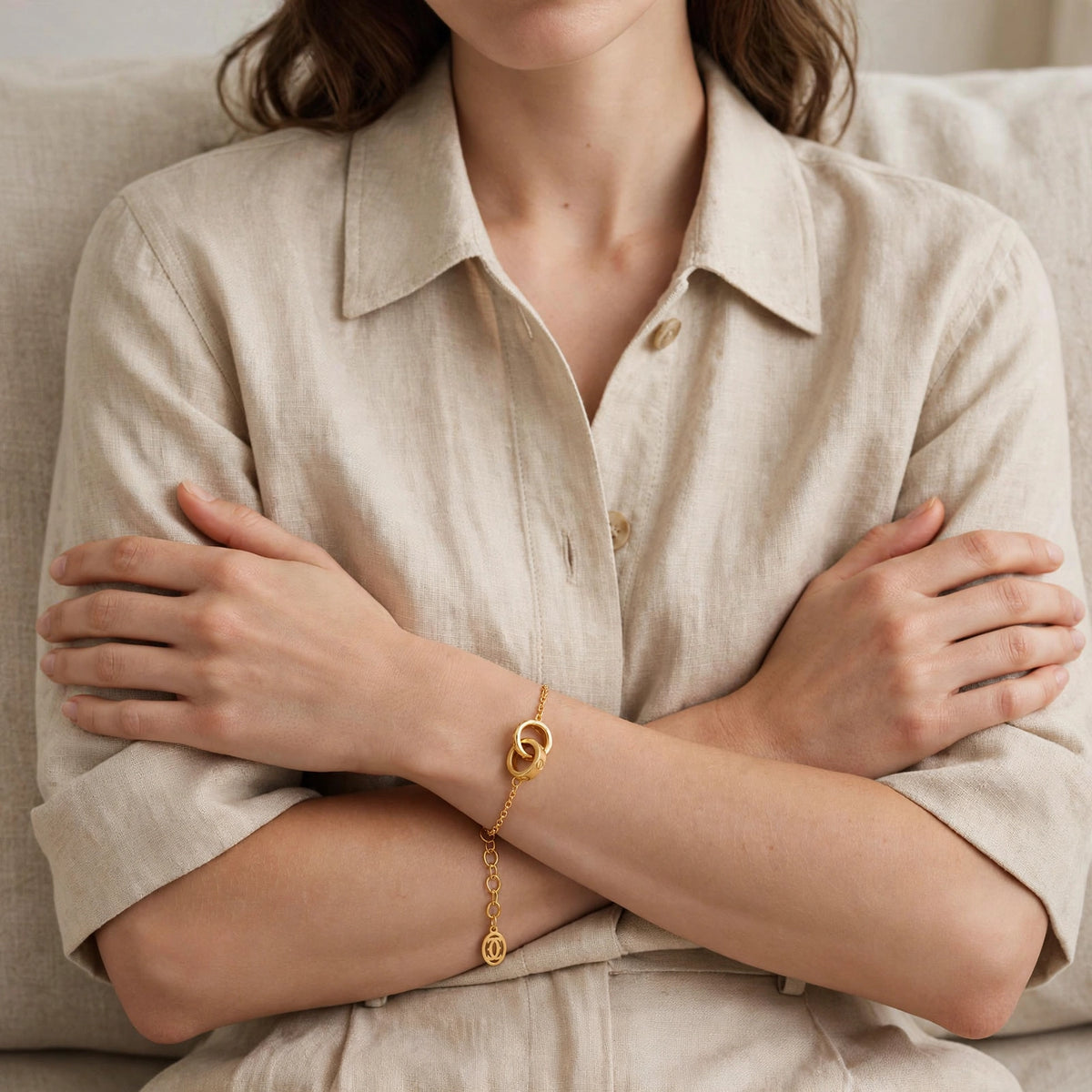 Élise Gold Ring Bracelet