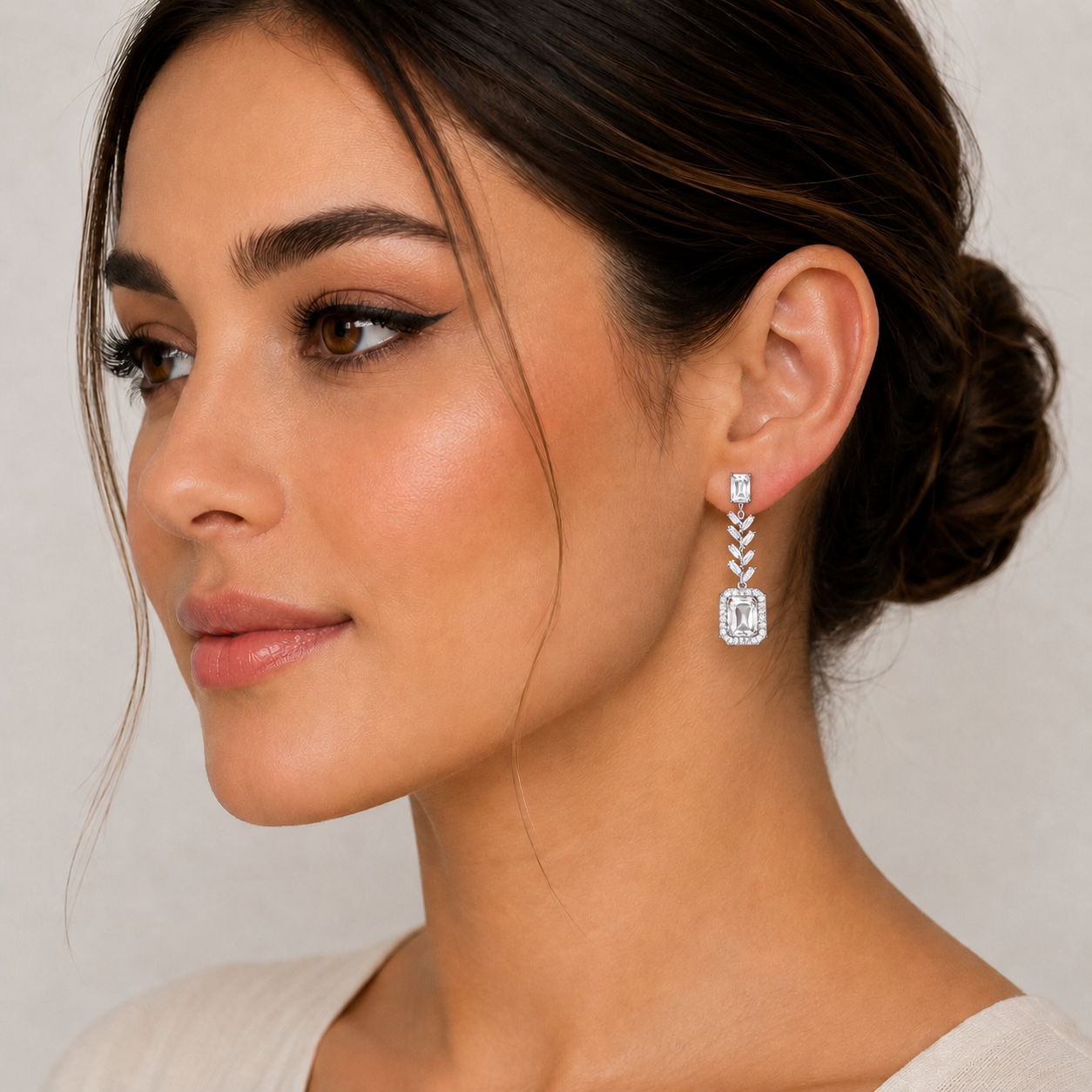 Royal Crystal Drop Earrings