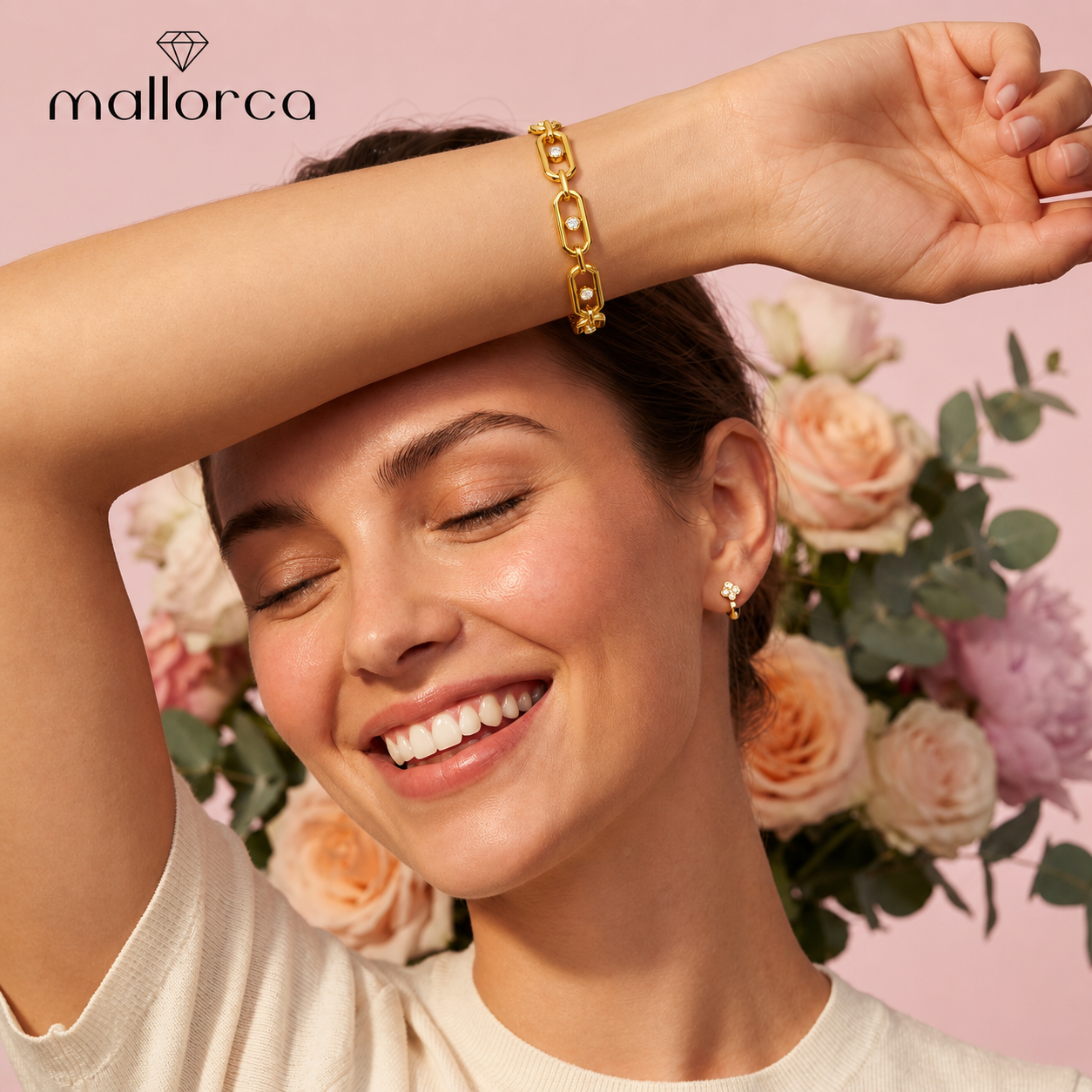 Isabella Crystal Link Bracelet