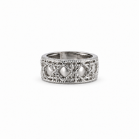 Silver Lattice Ring