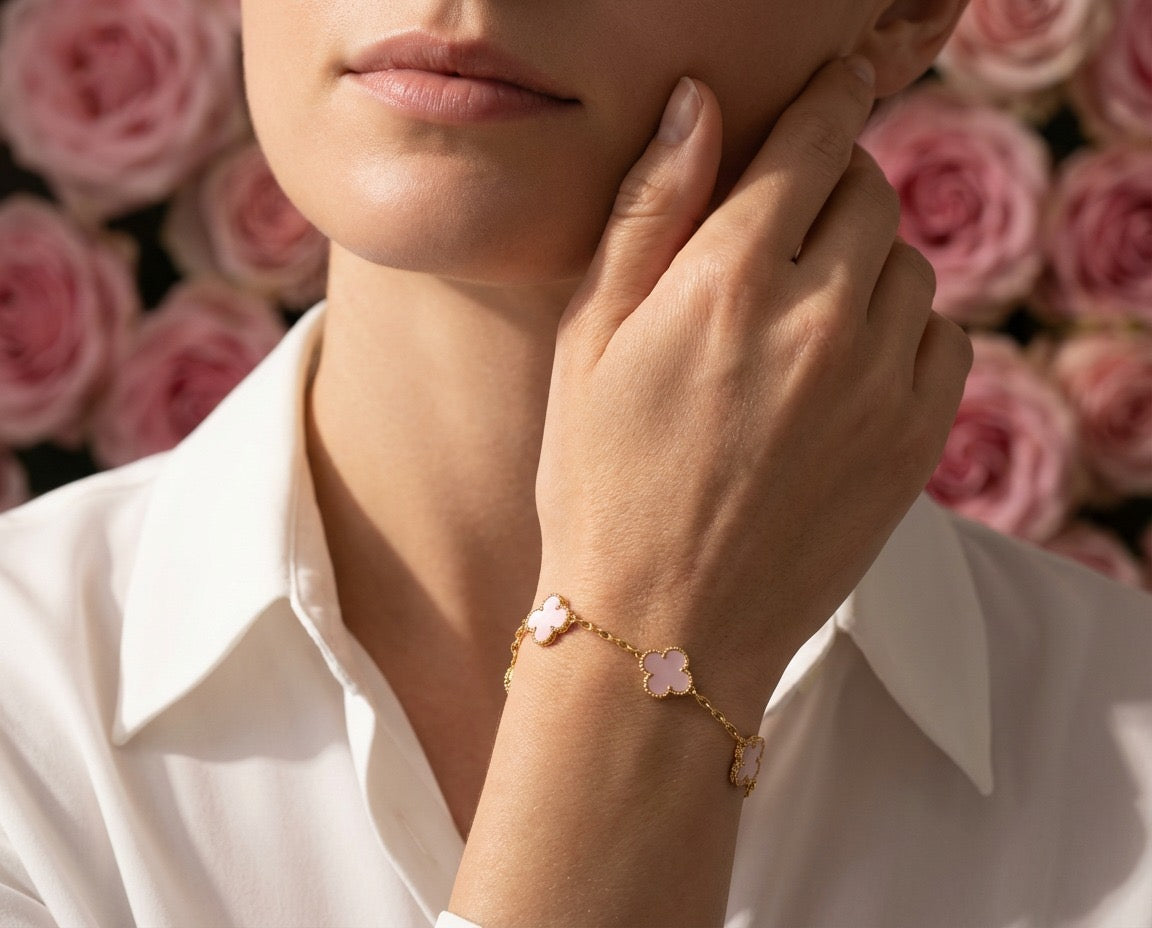 Blush Clover Bracelet
