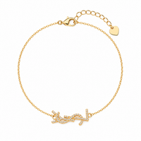 The Crystal Script Bracelet