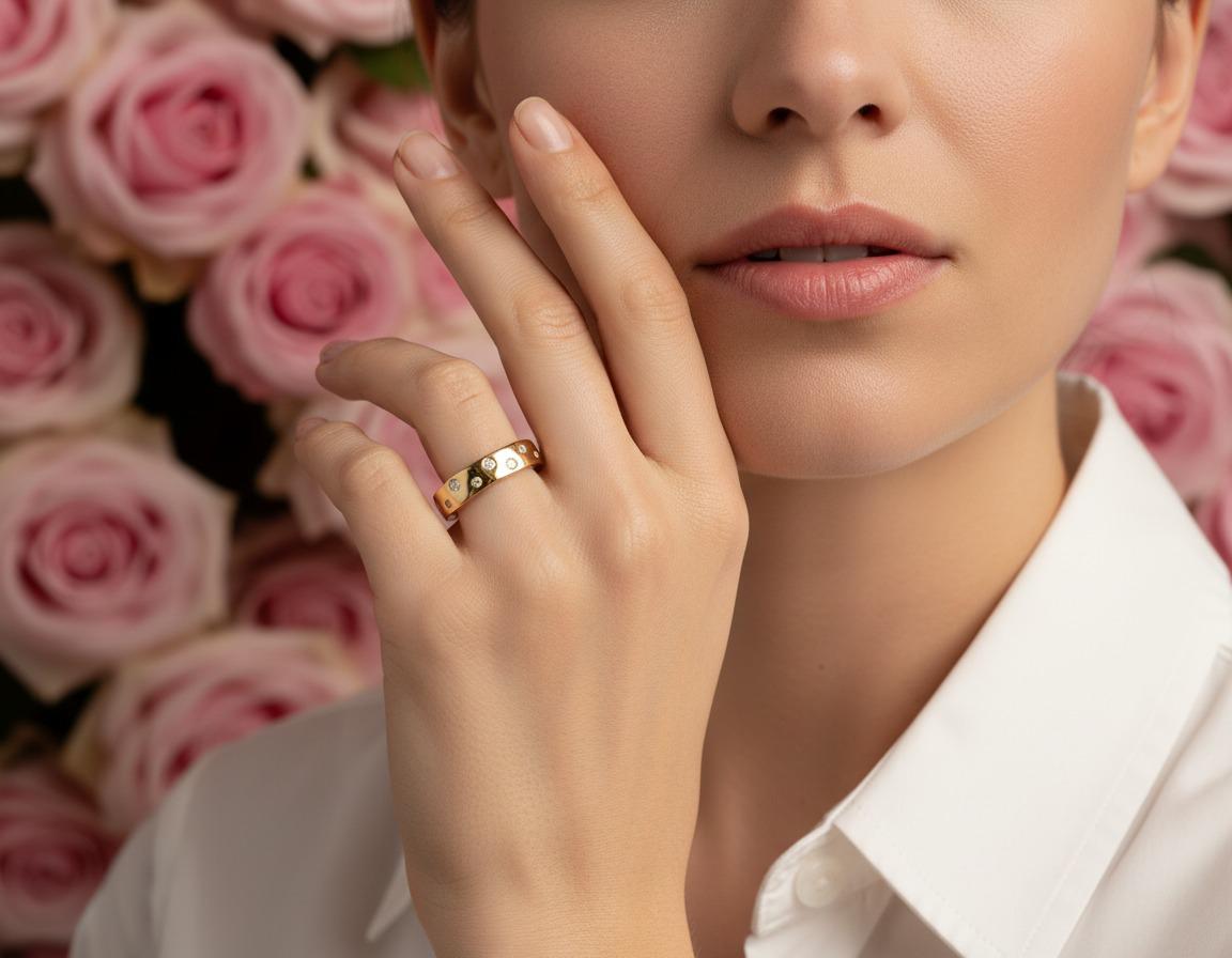 Starlight Band Gold Ring