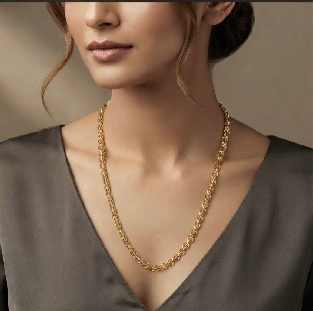 Serena Wheat Chain Necklace