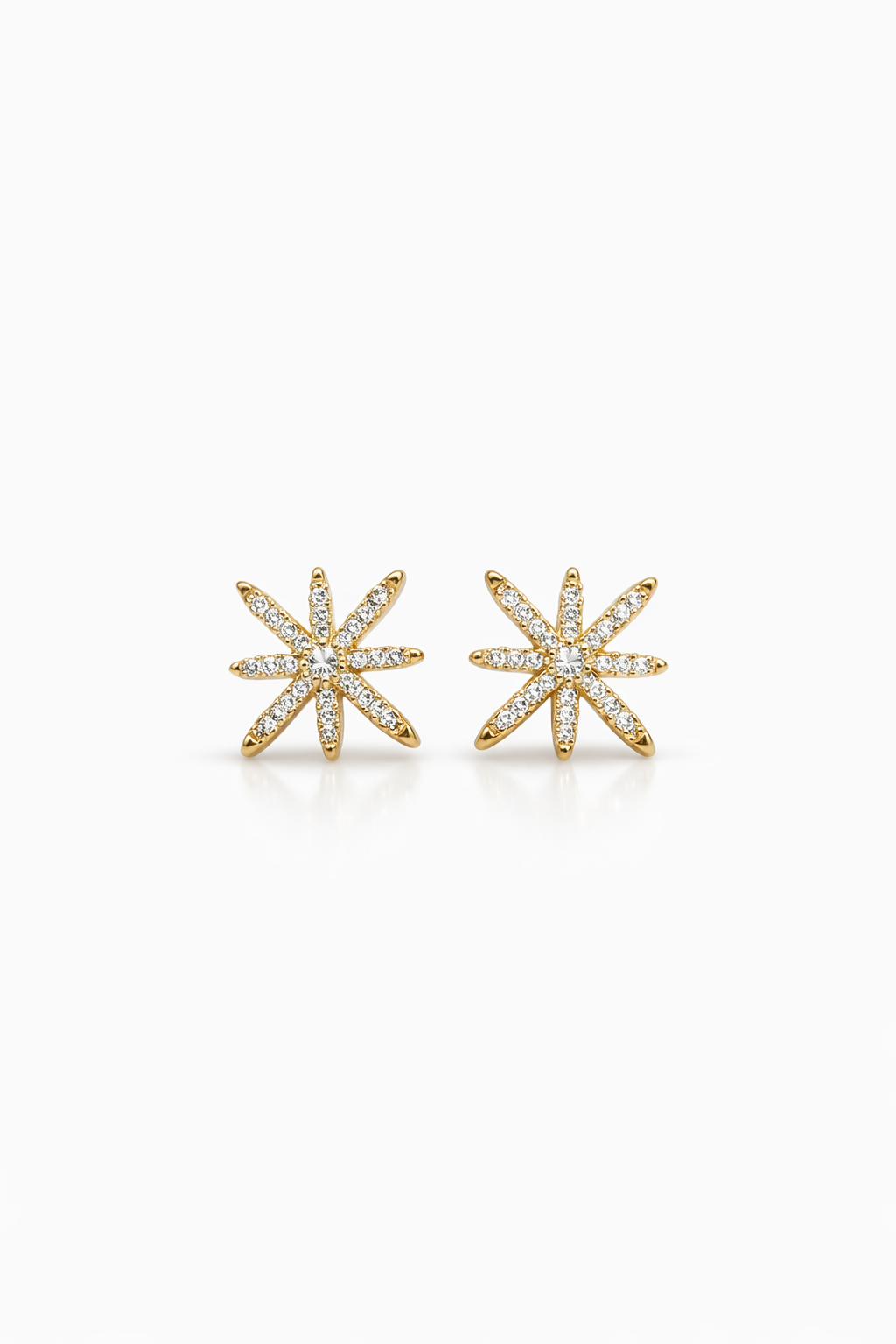 Crystal Starburst Stud Earrings