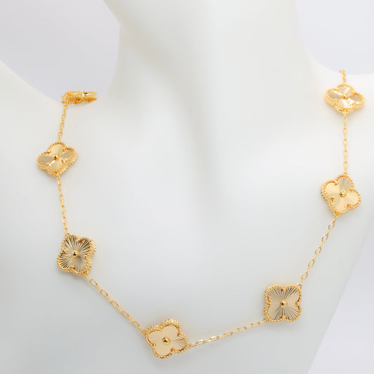 Golden Clovers Necklace