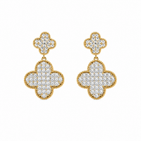 Noor Clover Pearl Earrings