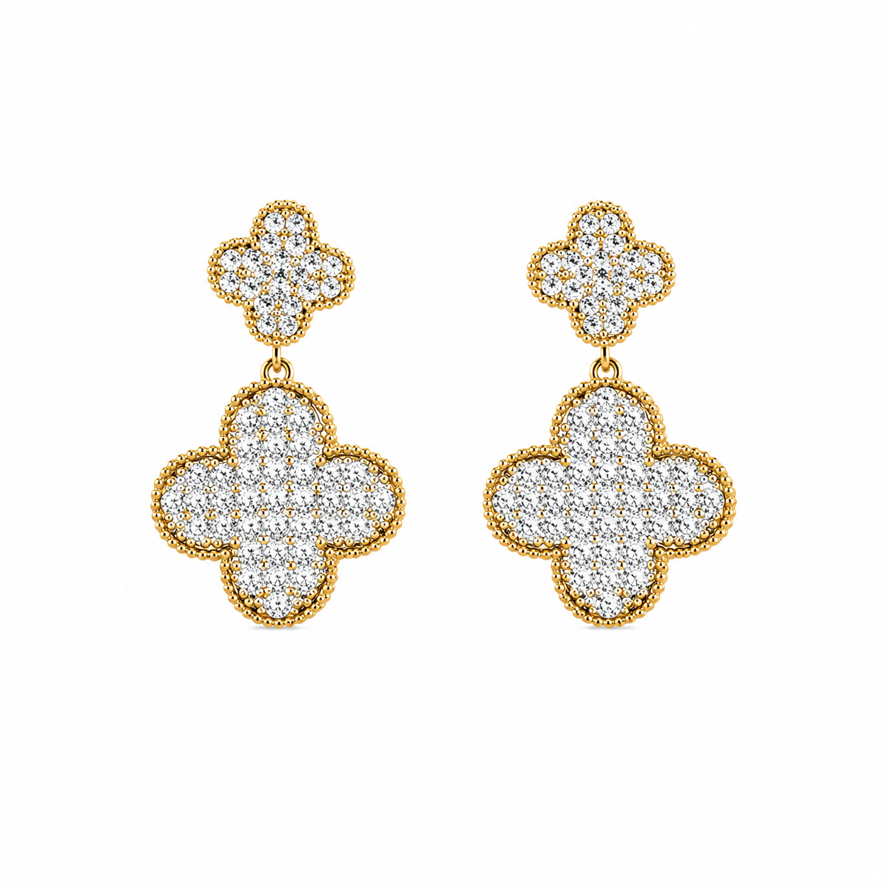 Noor Clover Pearl Earrings
