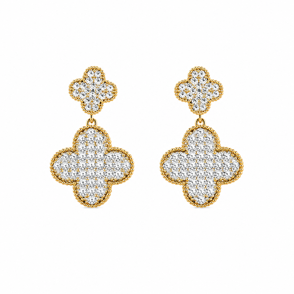Noor Clover Pearl Earrings
