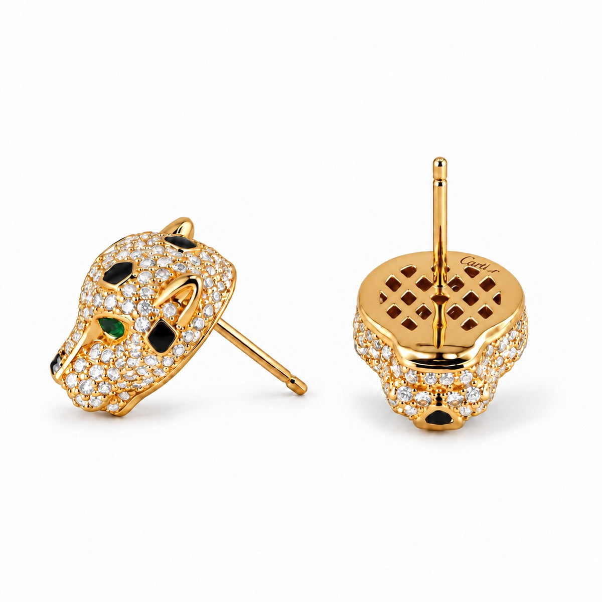 Tiger Pavé Earrings