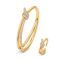 Knot Bangle & Ring Set