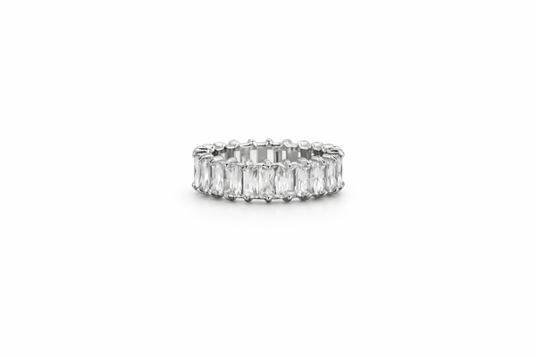 Silver Baguette Eternity Ring