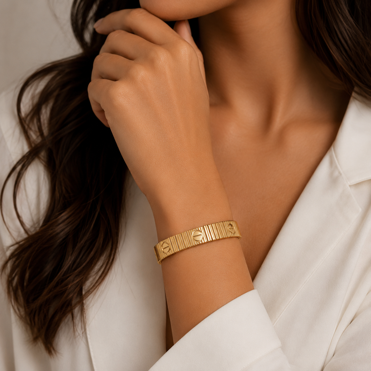 Stretch Gold Bracelet
