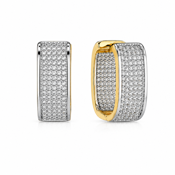 Diamond Veil Hoops