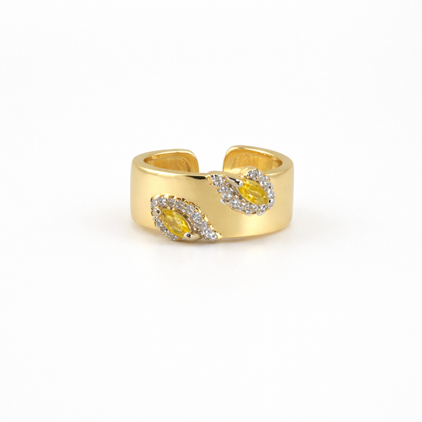Amara Yellow Marquise Ring