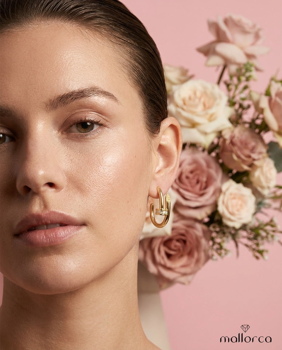 Lumière Crystal Hoop Earrings