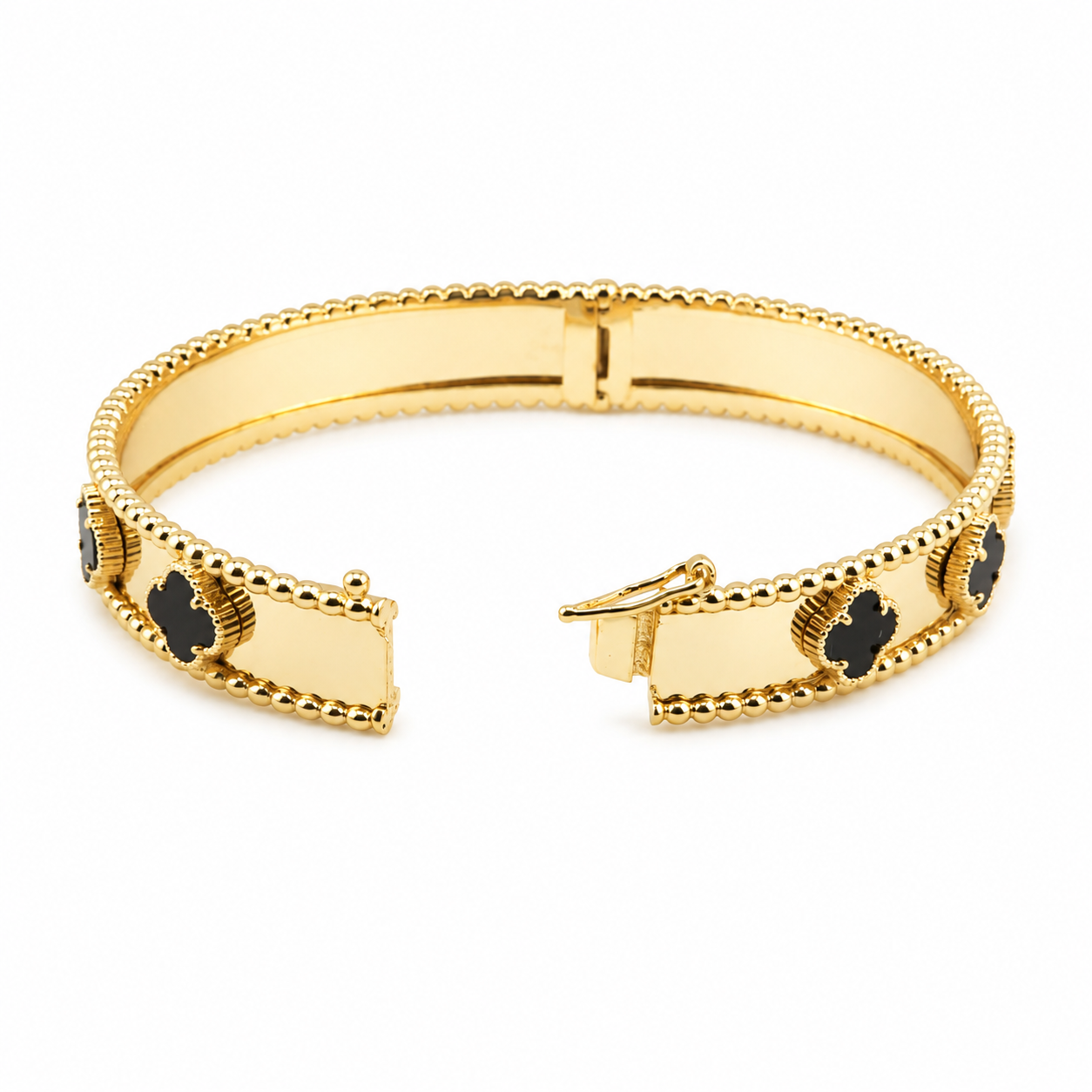 Noir Clover Bangle