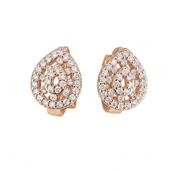 Radiant Teardrop Gold Earrings