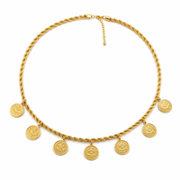 Vintage Coin Charm Necklace