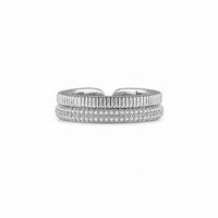 Luna Crystal Silver Ring