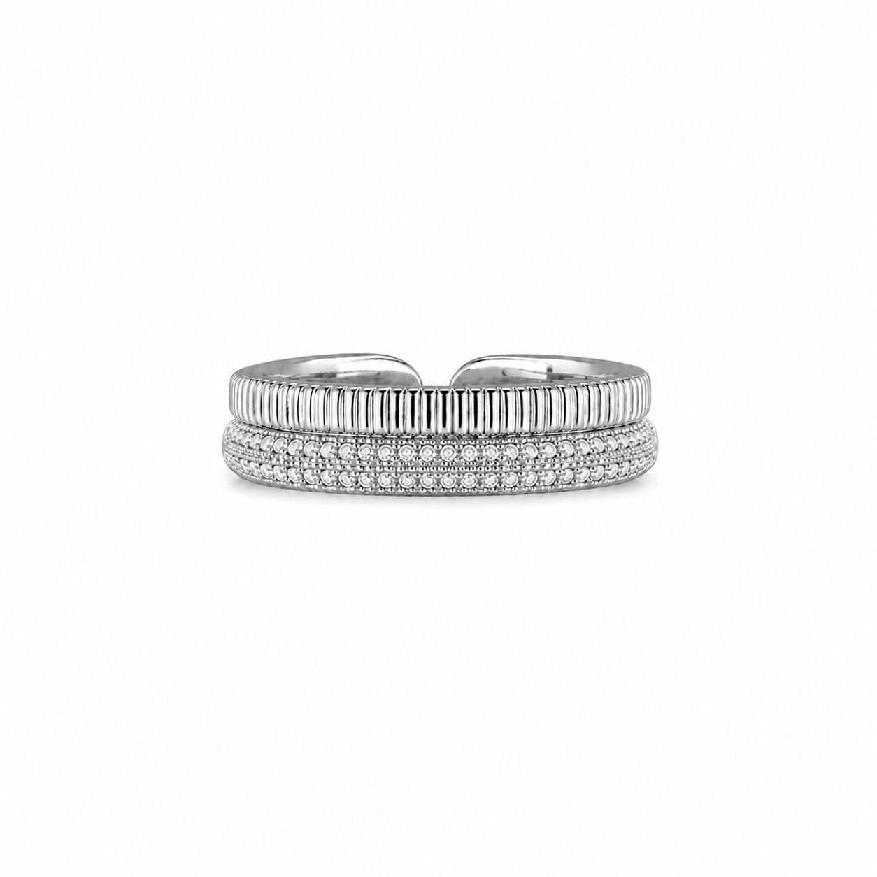 Luna Crystal Silver Ring