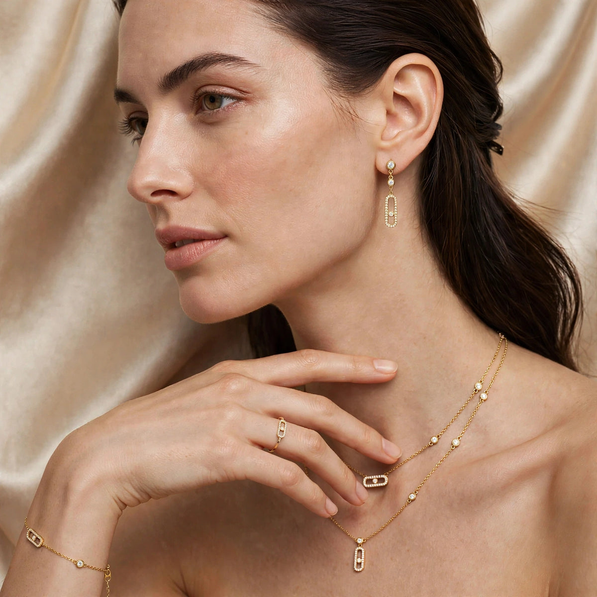 The Céleste Zircon Drop Earrings