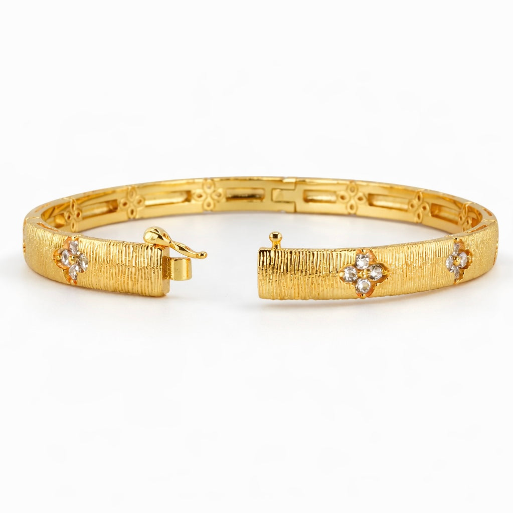 Luxe Floral Gold Bracelet