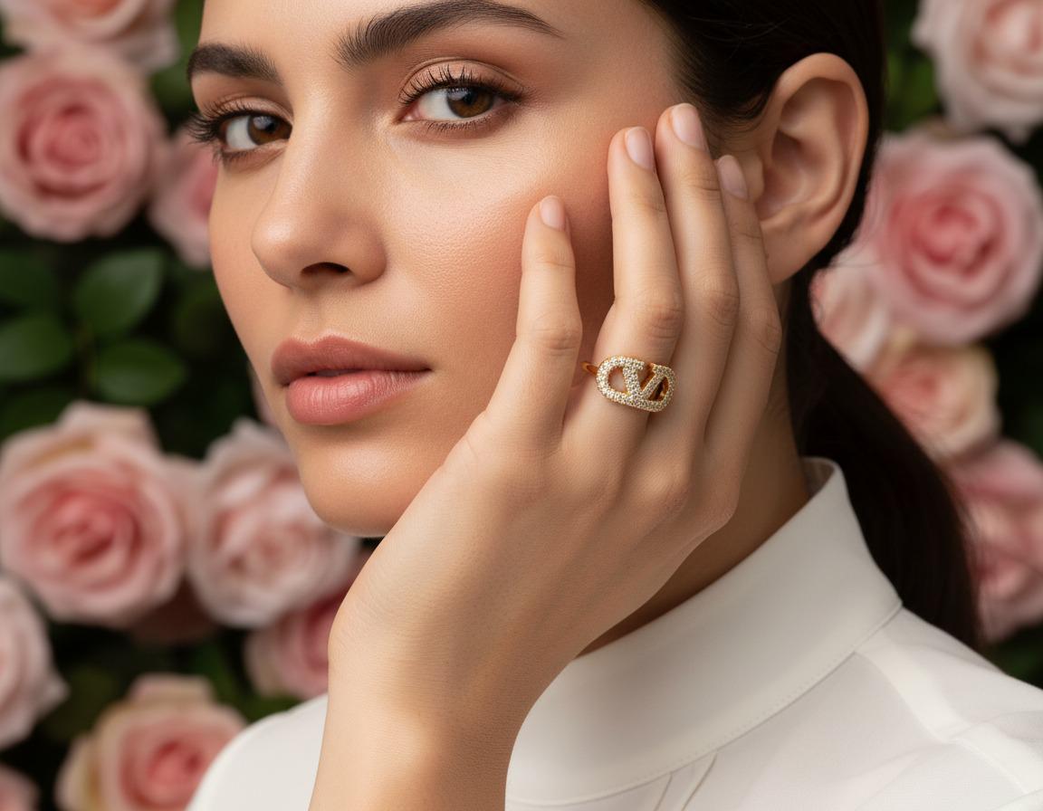 Valora Crystal Gold Ring