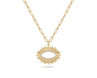 Evil Eye Sunburst Necklace