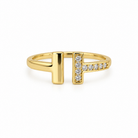 T-Luxe Zircon Open Ring