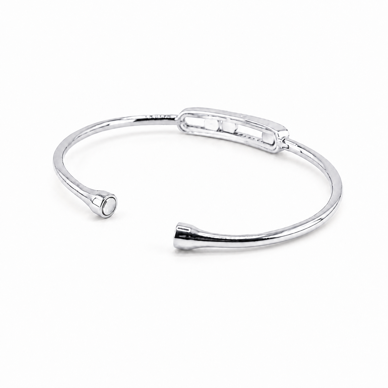 The Masterpiece Motion Bangle – Silver