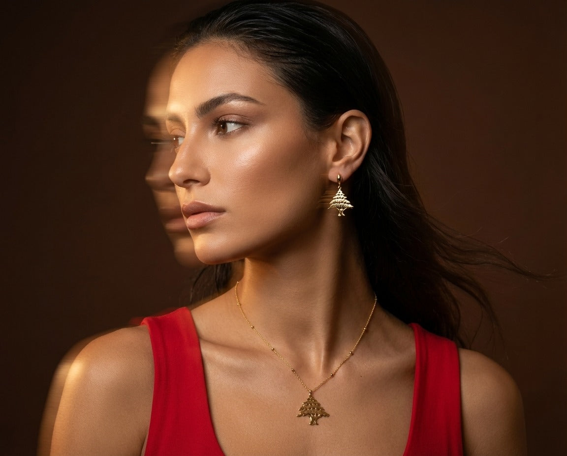Lebanese Cedar Gold Necklace