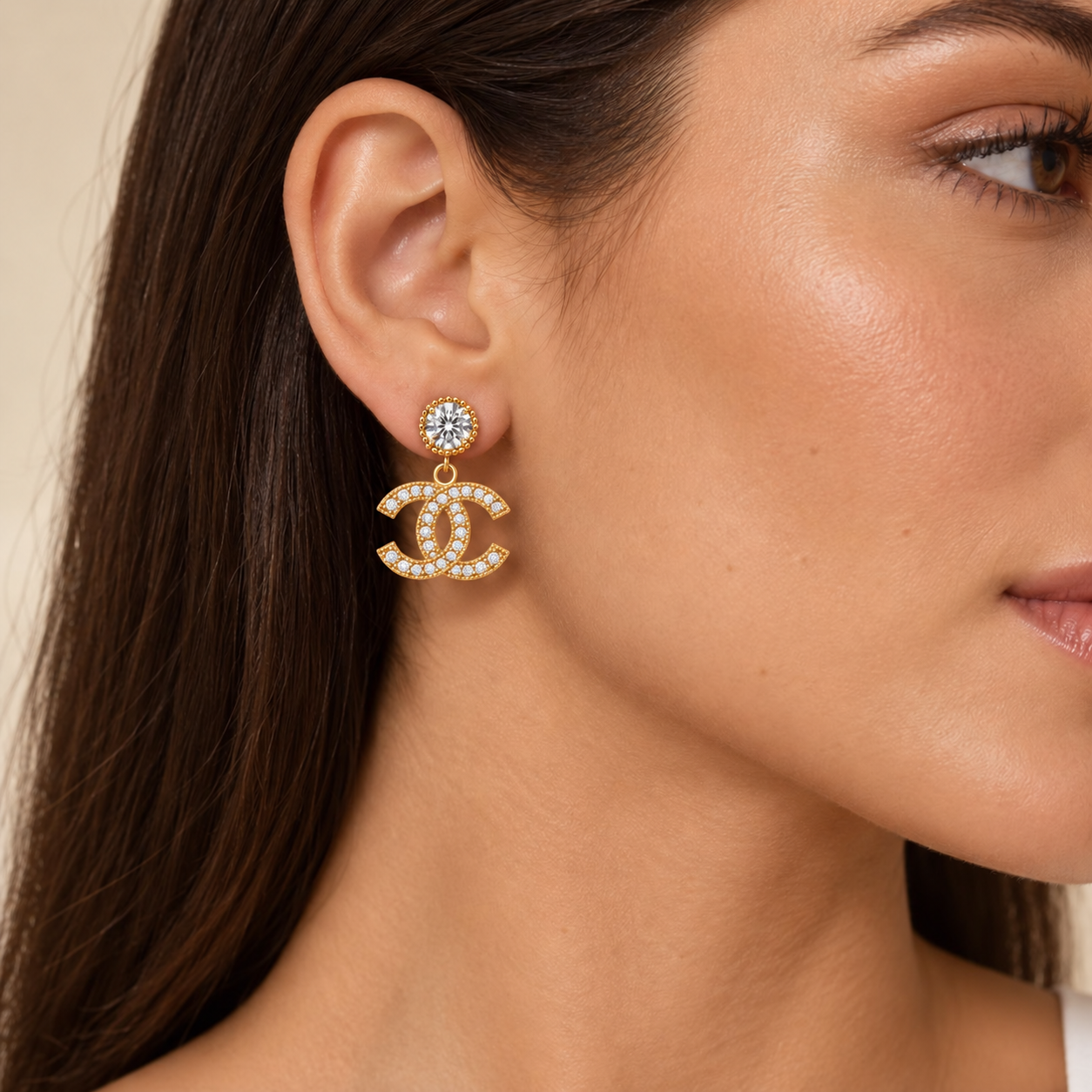 Céleste Crystal Drop Earrings