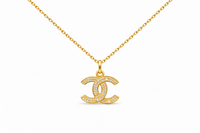 Luxury CC Zircon Gold Necklace